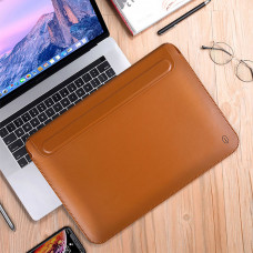 Папка c подставкой WIWU Skin Pro 2 (Portable Stand) for MacBook Pro 13 (2016-2022 M2) / Air 13 (2018-2022 M2) - Brown