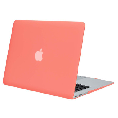 Пластиковый матовый чехол-накладка STR Matte Hard Shell Case for MacBook Air 13 (2012-2017) Оранжевый