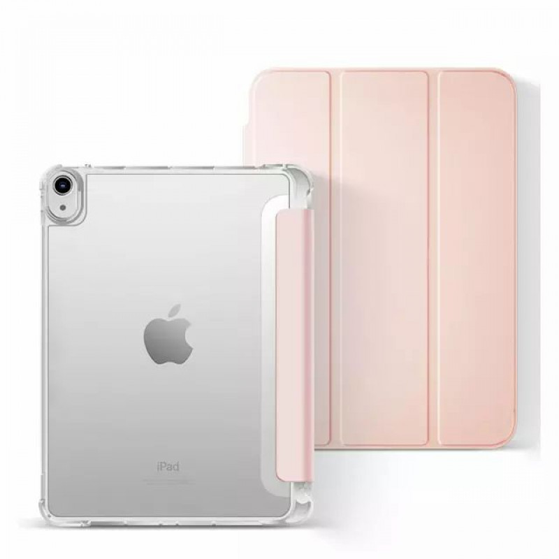 Силиконовый чехол-книжка с держателем для стилуса STR Air Protection Case for iPad 10th Gen 10.9 (2022) - Pink