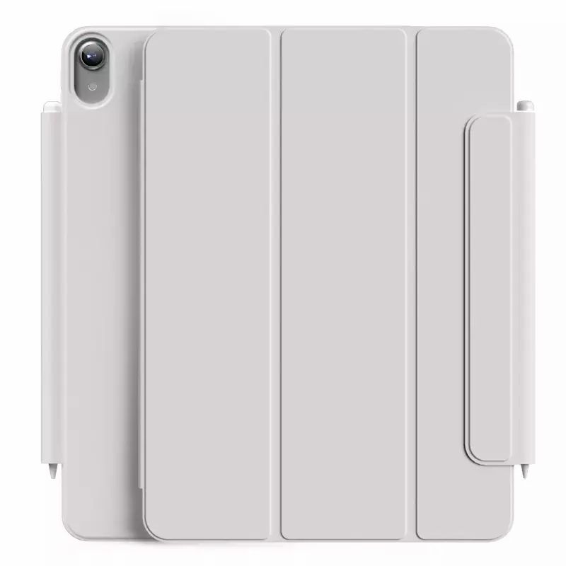 Магнитный силиконовый чехол-книжка STR Buckles Magnetic Case for iPad 10th Gen 10.9 (2022) - Grey