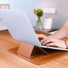 Папка c подставкой WIWU Skin Pro 2 (Portable Stand) for MacBook Pro 13 (2016-2022 M2) / Air 13 (2018-2022 M2) - Brown