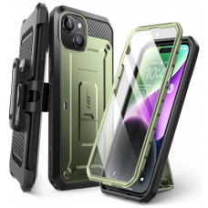 Противоударный чехол с защитой экрана SUPCASE Unicorn Beetle Pro Rugged Case for iPhone 15 - Green