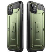 Противоударный чехол с защитой экрана SUPCASE Unicorn Beetle Pro Rugged Case for iPhone 15 - Green