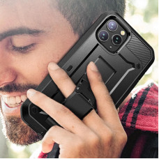 Противоударный чехол с защитой экрана SUPCASE Unicorn Beetle Pro Rugged Case for iPhone 12 Pro Max - Black