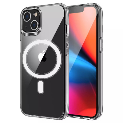 Противоударный чехол с MagSafe STR TPU+Acrylic MagSafe Case for iPhone 14 Pro - Clear