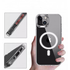 Противоударный чехол с MagSafe STR TPU+Acrylic MagSafe Case for iPhone 13 | 14 - Clear